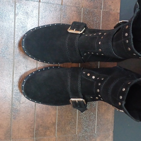 Steven by Steve Madden Black Suede Zephyr Boots - Size 6.5 NWOT - Picture 3 of 8